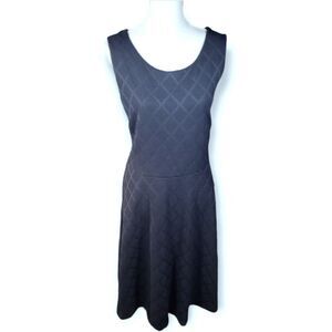 LE LIS NAVY TEXTURED DRESS SZ.2X EUC.